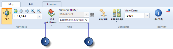 Find Address in Roadway Characteristics Editor Find Address in Roadway Characteristics Editor